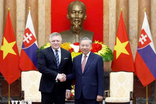 Tổng Bí thư, Chủ tịch nước Tô Lâm tiếp Thủ tướng Cộng hòa Slovakia