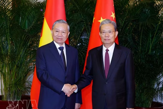Vietnamese Party General Secretary, State President meets with top Chinese legislator