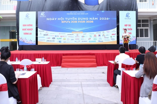 60 doanh nghiệp tìm kiếm kỹ sư tại Ngày hội tuyển dụng năm 2026 trường Đại học Điện lực