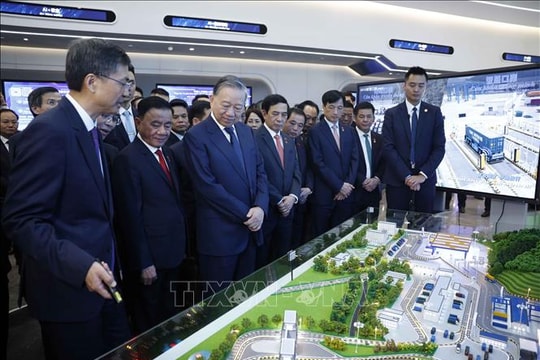 Tổng Bí thư, Chủ tịch nước Tô Lâm thăm Trung tâm Hợp tác đổi mới trí tuệ nhân tạo Trung Quốc – ASEAN