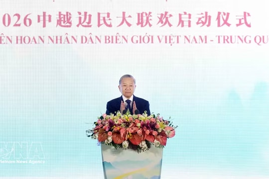 Vietnam’s top leader attends launch of Vietnam–China Border People’s Festival 2026