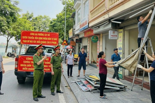 Phường Tây Hồ (Hà Nội): Xử phạt gần 600 triệu đồng các lỗi vi phạm trật tự đô thị trong 3 tháng đầu năm 2026
