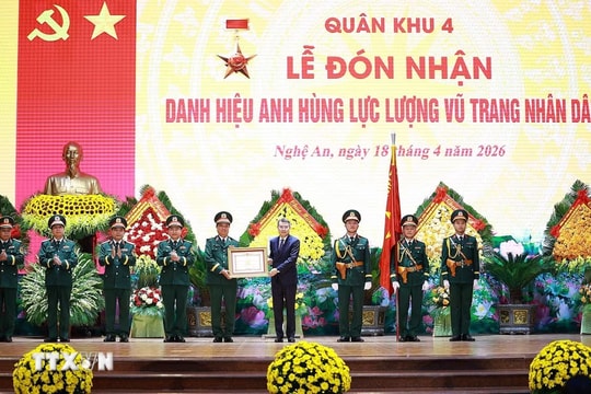 Thủ tướng Lê Minh Hưng: Quân khu 4 viết tiếp trang sử hào hùng, bảo vệ vững chắc đất nước
