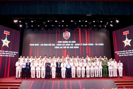 Công an Hà Nội tổ chức trọng thể Lễ kỷ niệm 80 năm Ngày truyền thống 5 lực lượng nghiệp vụ nòng cốt