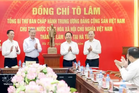 Ha Tinh must leverage advantages, ignite growth aspiration: Top leader