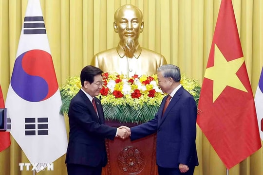 Tổng Bí thư, Chủ tịch nước Tô Lâm và Tổng thống Hàn Quốc gặp gỡ báo chí