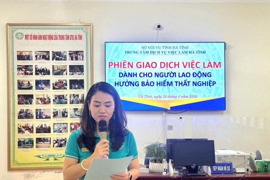 Hà Tĩnh: Tổ chức phiên giao dịch việc làm dành cho người lao động thực hiện chính sách bảo hiểm thất nghiệp