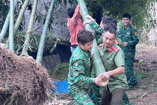Lan toả hình ảnh "Bộ đội Cụ Hồ" - Chung tay khắc phục hậu qủa thiên tai