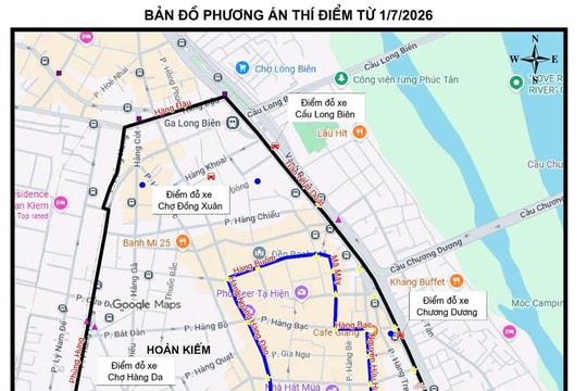 Hà Nội: Dự kiến cấm xe máy xăng, dầu theo giờ tại 11 tuyến phố thuộc phường Hoàn Kiếm từ ngày 1/7
