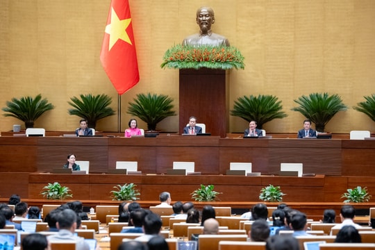Một số hình ảnh Quốc hội biểu quyết thông qua 9 luật, nghị quyết