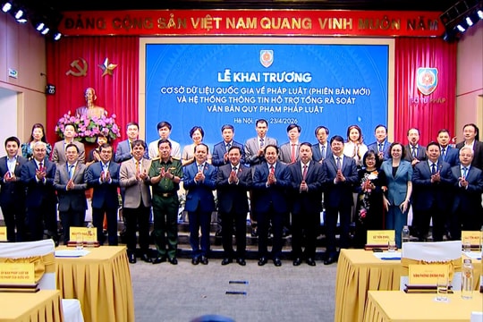 Khai trương Cơ sở dữ liệu quốc gia về pháp luật