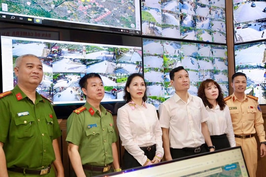 Công an phường Dương Nội đưa "mắt thần an ninh số" vào vận hành, xây dựng mạng lưới giám sát toàn diện