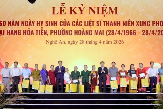 Nghệ An kỷ niệm 60 năm Ngày hy sinh của 33 liệt sĩ thanh niên xung phong tại hang Hỏa Tiễn