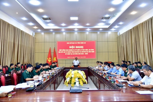 Chuẩn bị lễ truy điệu, an táng 72 hài cốt liệt sĩ quân tình nguyện và chuyên gia Việt Nam hy sinh tại Lào
