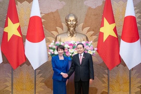 Chủ tịch Quốc hội Trần Thanh Mẫn hội kiến Thủ tướng Nhật Bản Takaichi Sanae