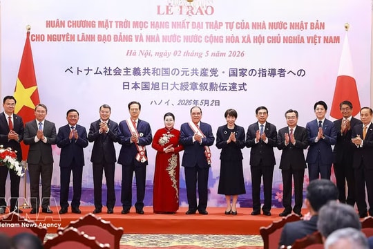 Japan bestows Order of the Rising Sun on former Vietnamese leaders