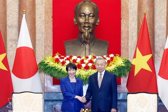 Party General Secretary, State President receives Japanese Prime Minister