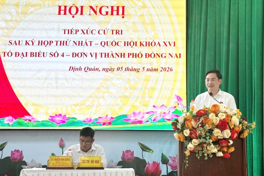 TP. Đồng Nai: Cử tri kiến nghị nhiều vấn đề sau Kỳ họp thứ nhất, Quốc hội khóa XVI