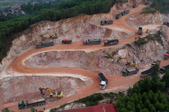 Bắc Ninh điều chỉnh công suất khai thác đất san lấp tại núi Kẻ và núi Nội Ninh