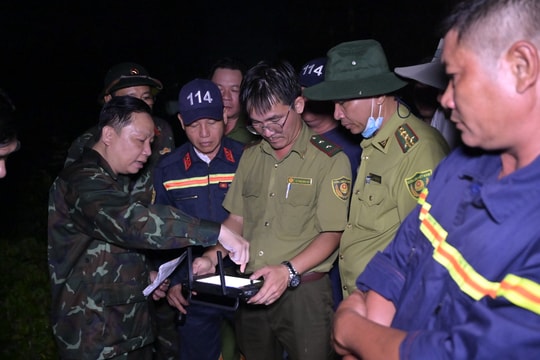 An Giang: Gần 300 cán bộ, chiến sĩ xuyên đêm khống chế đám cháy rừng