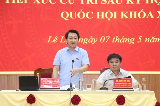 Lai Châu: Đoàn ĐBQH tỉnh tiếp xúc cử tri sau Kỳ họp thứ nhất, Quốc hội Khóa XVI