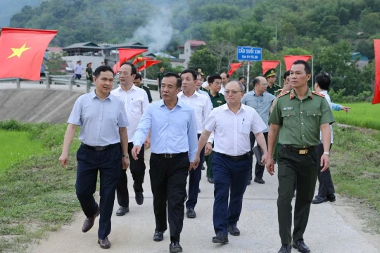 Thanh Hóa: Bí thư Tỉnh ủy Lê Đức Thái thăm, kiểm tra tình hình thực hiện nhiệm vụ tại các xã vùng cao biên giới