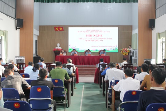 Lai Châu: Cử tri xã Mường Mô kiến nghị nâng cấp đường giao thông, đầu tư nước sạch và y tế cơ sở