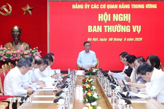 Thường trực Ban Bí thư Trần Cẩm Tú chủ trì Hội nghị Ban Thường vụ Đảng uỷ các cơ quan Đảng Trung ương