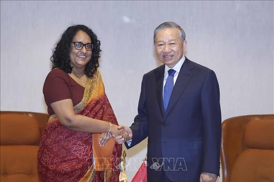 Tổng Bí thư, Chủ tịch nước Tô Lâm hội kiến Thủ tướng Sri Lanka Harini Amarasuriya
