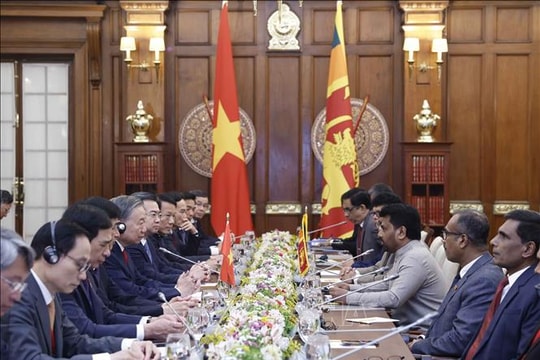 Một số hình ảnh Tổng Bí thư, Chủ tịch nước Tô Lâm hội đàm với Tổng thống Sri Lanka Anura Kumara Dissanayake