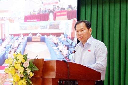 Tổng Thư ký Quốc hội, Chủ nhiệm Văn phòng Quốc hội Lê Quang Mạnh tiếp xúc cử tri tại thành phố Hồ Chí Minh