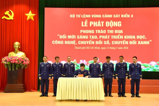 Bộ Tư lệnh Vùng Cảnh sát biển 3 phát động thi đua đẩy mạnh chuyển đổi số