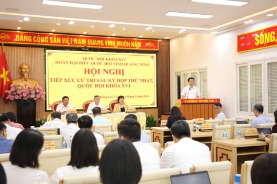 Đoàn ĐBQH tỉnh Quảng Ninh tiếp xúc cử tri sau Kỳ họp thứ nhất, Quốc hội khóa XVI
