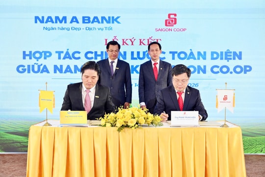 Nam A Bank và Saigon Co.op hợp tác chiến lược toàn diện: Phát triển hệ sinh thái "Tài chính - Tiêu dùng - Thương mại - Dịch vụ - L ogistics "