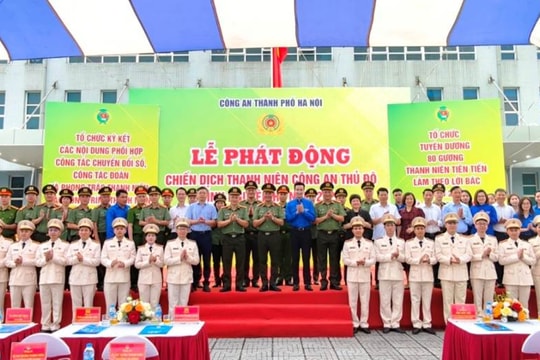Công an Hà Nội phát động Chiến dịch Thanh niên Công an Thủ đô tình nguyện Hè năm 2026