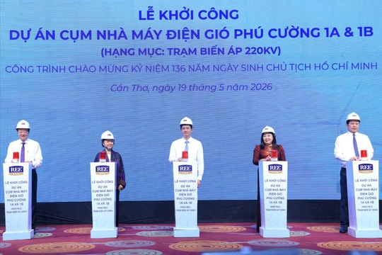 Cần Thơ khởi công chuỗi Dự án Cụm nhà máy điện gió Phú Cường