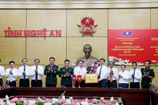 Nghệ An và các tỉnh nước bạn Lào ký kết phối hợp tìm kiếm, quy tập hài cốt liệt sĩ mùa khô 2026 - 2027
