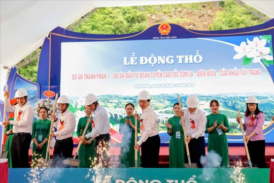 Động thổ thành phần 1 dự án tuyến cao tốc Sơn La - Điện Biên - Cửa khẩu Tây Trang