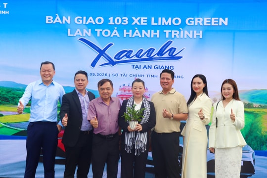 An Giang: Tiếp nhận hơn 100 xe Limo Green giao đến xã, phường, đặc khu làm xe công vụ