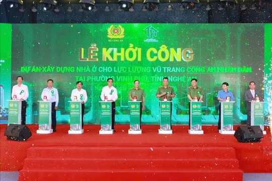 Khởi công dự án nhà ở cho lực lượng vũ trang Công an nhân dân tại Nghệ An
