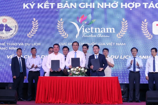 Ký kết hợp tác tổ chức Diễn đàn Du lịch xanh Quốc gia năm 2026