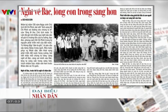 Báo chí toàn cảnh VTV1: Nghĩ về Bác, lòng con trong sáng hơn