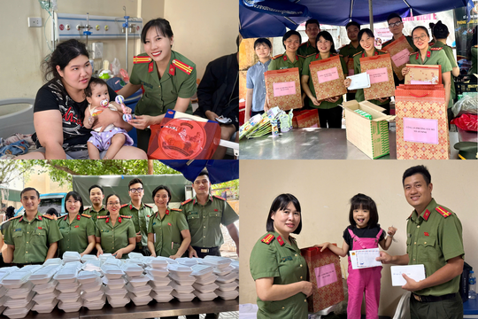 Công an phường Tây Hồ gieo mầm yêu thương tại Bệnh viện E Trung ương