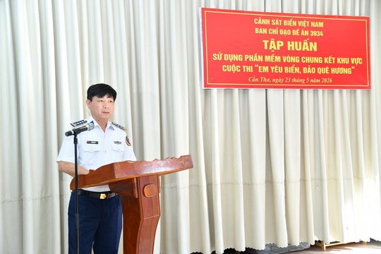 Tập huấn sử dụng phần mềm vòng chung kết khu vực Cuộc thi “Em yêu biển, đảo quê hương”