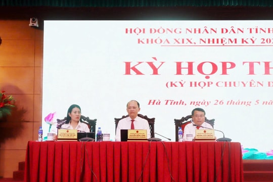 Hà Tĩnh: HĐND tỉnh thông qua 4 nghị quyết tại Kỳ họp thứ Ba