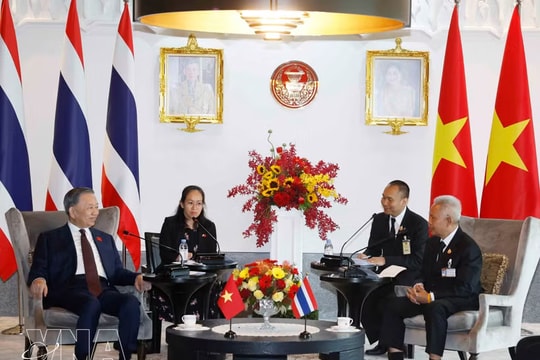 Vietnam’s Party General Secretary and State President meets with Thai National Assembly President