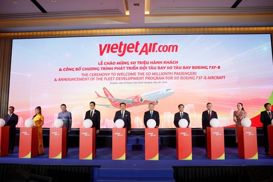 Vietjet chào mừng 50 triệu lượt khách bay Việt Nam – Thái Lan