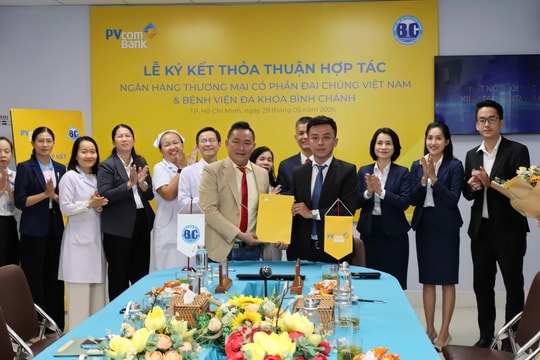 PVcomBank ký kết hợp tác với Bệnh viện Đa khoa Bình Chánh, thúc đẩy thanh toán không dùng tiền mặt trong y tế