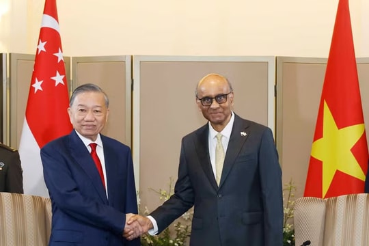 Tổng Bí thư, Chủ tịch nước Tô Lâm hội đàm với Tổng thống Singapore Tharman Shanmugaratnam