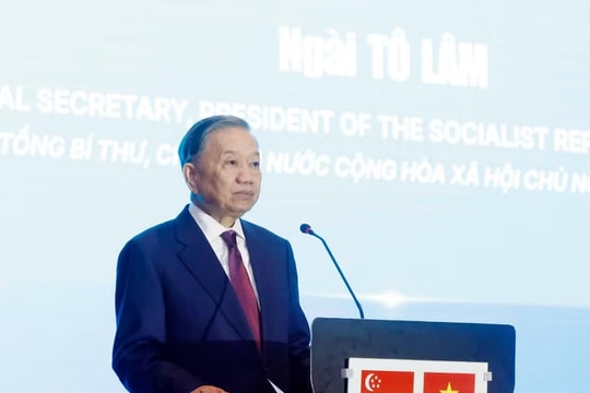 Tổng Bí thư, Chủ tịch nước Tô Lâm: Hợp tác công nghệ sẽ trở thành một trụ cột quan trọng trong quan hệ Việt Nam-Singapore